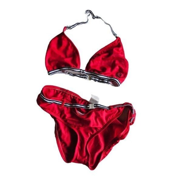 Vintage Paul Frank Womens Bikini, Julius the Monkey, Red, Bathing Suit, Large - Picture 1 of 7